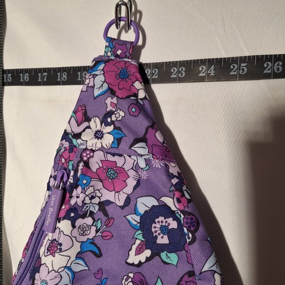 Vera Bradley Sling Crossbody Bag/Pack Backpack Purple Floral - Picture 3 of 16